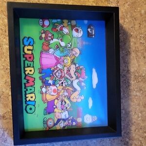 Nintendo Super Mario Wall Art - Black, Green, Blue